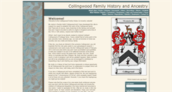 Desktop Screenshot of collingwoodancestry.com