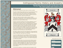 Tablet Screenshot of collingwoodancestry.com